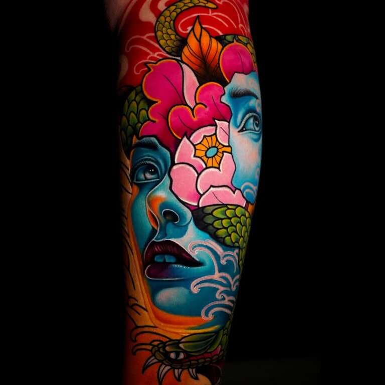 tattoo shop artist portfolio sample photo
