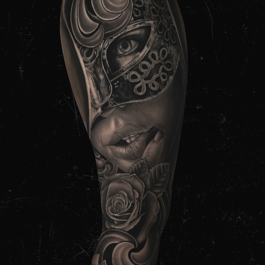 tattoo shop artist portfolio sample photo